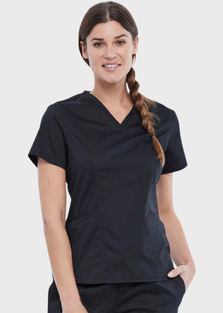 Cherokee Workwear Revolution Women's V-Neck Top