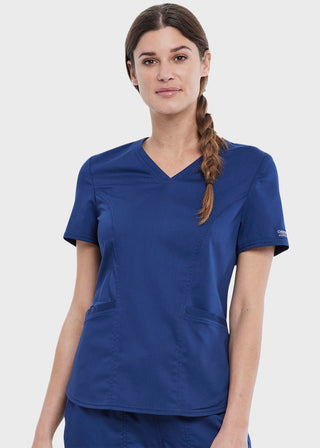 Cherokee Workwear Revolution Women's V-Neck Top
