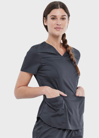 Cherokee Workwear Revolution Women's V-Neck Top