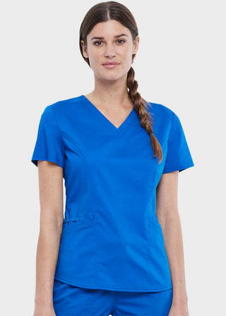 Cherokee Workwear Revolution Women's V-Neck Top