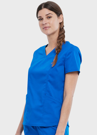 Cherokee Workwear Revolution Women's V-Neck Top