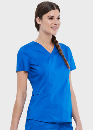 Cherokee Workwear Revolution Women's V-Neck Top