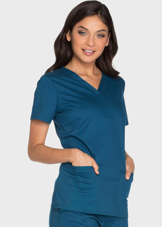 Cherokee Workwear Core Stretch Women's V-neck Basic Scrub Top