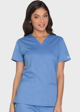 Cherokee Workwear Core Stretch Women's V-neck Basic Scrub Top