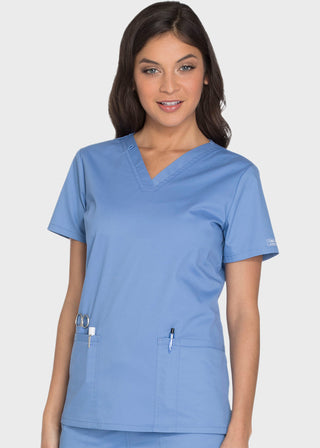 Cherokee Workwear Core Stretch Women's V-neck Basic Scrub Top