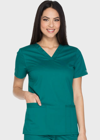 Cherokee Workwear Core Stretch Women's V-neck Basic Scrub Top