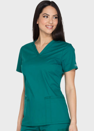 Cherokee Workwear Core Stretch Women's V-neck Basic Scrub Top