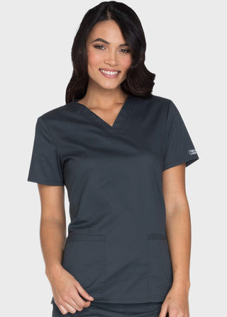 Cherokee Workwear Core Stretch Women's V-neck Basic Scrub Top