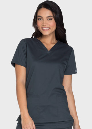Cherokee Workwear Core Stretch Women's V-neck Basic Scrub Top