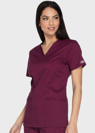 Cherokee Workwear Core Stretch Women's V-neck Basic Scrub Top