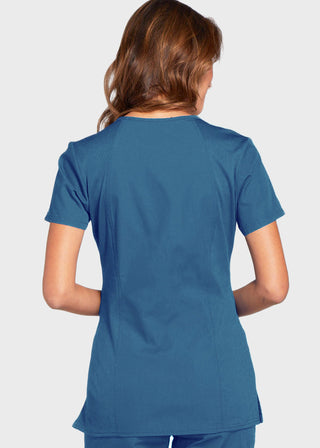 Cherokee Workwear Women's Contemporary Fit V-neck Top