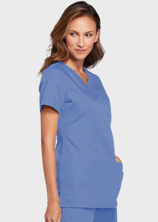 Cherokee Workwear Women's Contemporary Fit V-neck Top