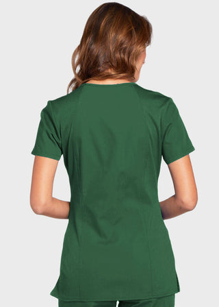 Cherokee Workwear Women's Contemporary Fit V-neck Top