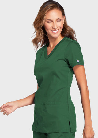 Cherokee Workwear Women's Contemporary Fit V-neck Top