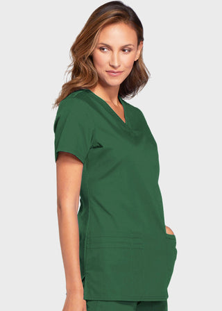 Cherokee Workwear Women's Contemporary Fit V-neck Top