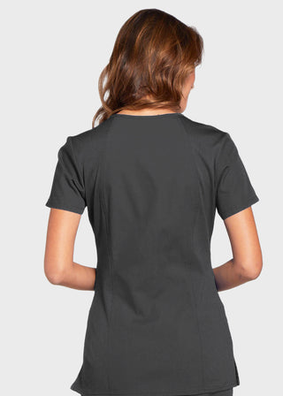Cherokee Workwear Women's Contemporary Fit V-neck Top