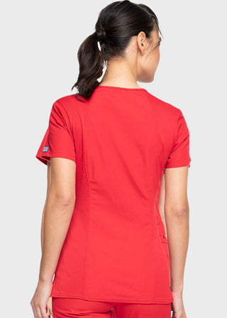 Cherokee Workwear Women's Contemporary Fit V-neck Top