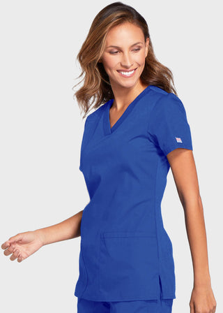 Cherokee Workwear Women's Contemporary Fit V-neck Top