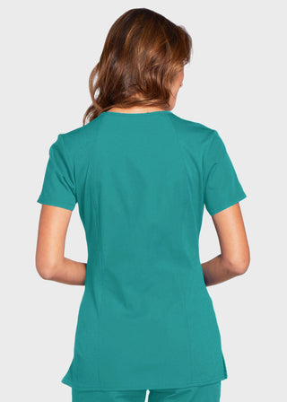 Cherokee Workwear Women's Contemporary Fit V-neck Top