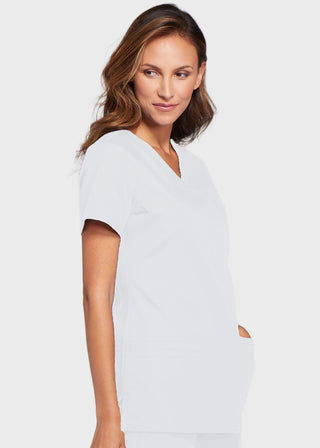 Cherokee Workwear Women's Contemporary Fit V-neck Top