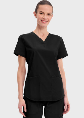 Cherokee Workwear Professionals Women's V-neck Solid Top