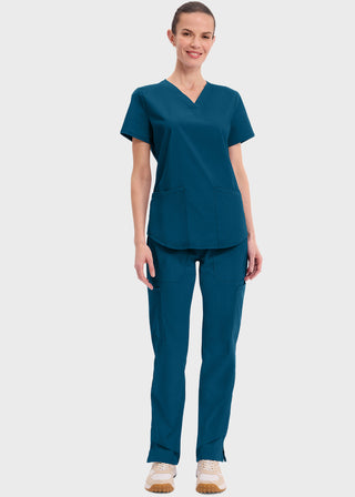 Cherokee Workwear Professionals Women's V-neck Solid Top