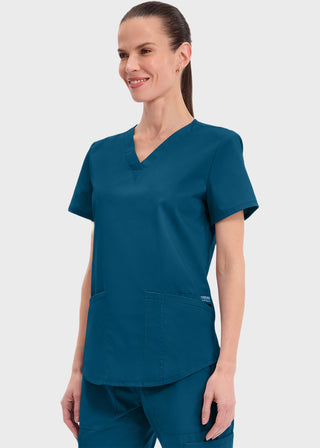 Cherokee Workwear Professionals Women's V-neck Solid Top