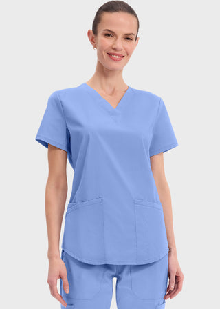 Cherokee Workwear Professionals Women's V-neck Solid Top