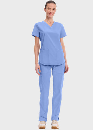 Cherokee Workwear Professionals Women's V-neck Solid Top