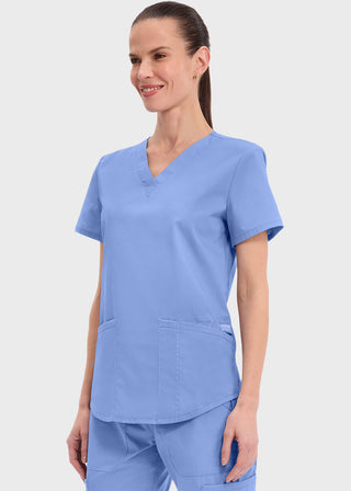 Cherokee Workwear Professionals Women's V-neck Solid Top
