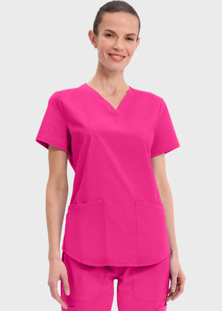Cherokee Workwear Professionals Women's V-neck Solid Top