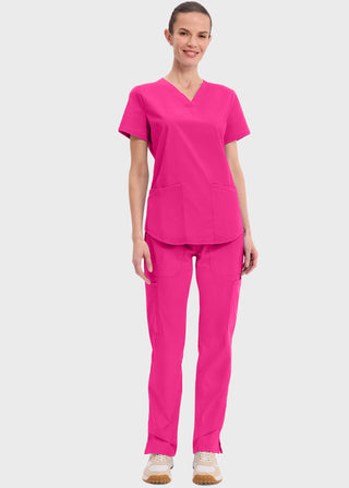 Cherokee Workwear Professionals Women's V-neck Solid Top