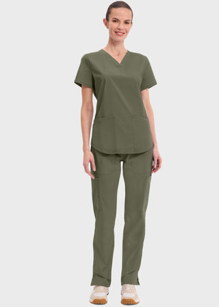 Cherokee Workwear Professionals Women's V-neck Solid Top