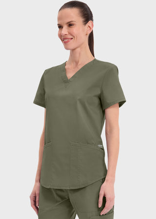 Cherokee Workwear Professionals Women's V-neck Solid Top