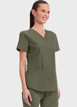 Cherokee Workwear Professionals Women's V-neck Solid Top