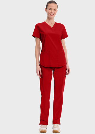 Cherokee Workwear Professionals Women's V-neck Solid Top