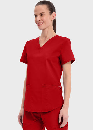 Cherokee Workwear Professionals Women's V-neck Solid Top