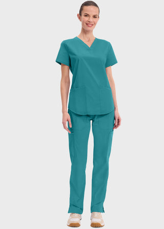 Cherokee Workwear Professionals Women's V-neck Solid Top