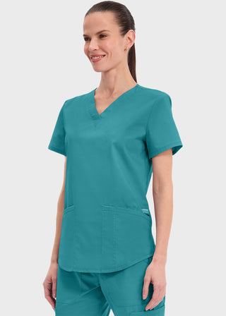 Cherokee Workwear Professionals Women's V-neck Solid Top