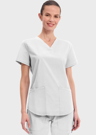 Cherokee Workwear Professionals Women's V-neck Solid Top
