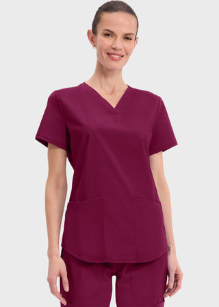 Cherokee Workwear Professionals Women's V-neck Solid Top