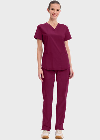 Cherokee Workwear Professionals Women's V-neck Solid Top