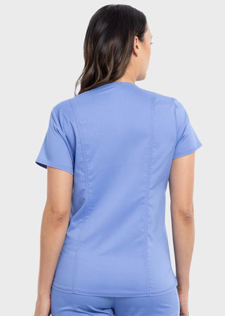 Cherokee Workwear Revolution Women's Maternity Mock Wrap Top