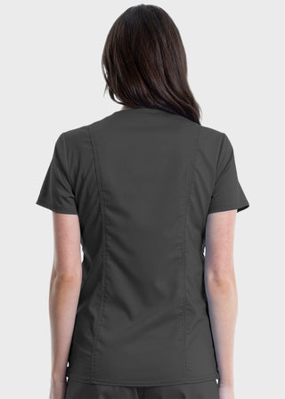 Cherokee Workwear Revolution Women's Maternity Mock Wrap Top