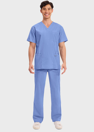 Cherokee Workwear Professionals Men's V-Neck Tall Basic Top