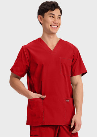 Cherokee Workwear Professionals Men's V-Neck Tall Basic Top