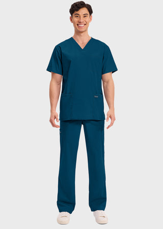 Cherokee Workwear Professionals Men's V-Neck Basic Top