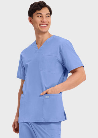 Cherokee Workwear Professionals Men's V-Neck Basic Top