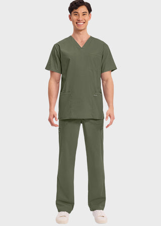 Cherokee Workwear Professionals Men's V-Neck Basic Top