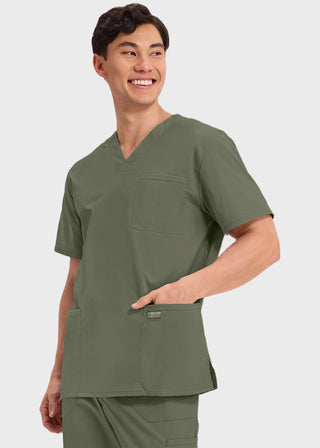 Cherokee Workwear Professionals Men's V-Neck Basic Top